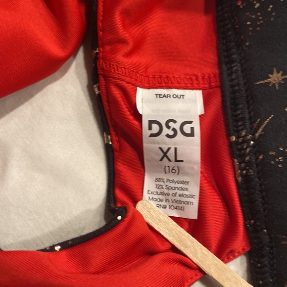 2 PC DSG Aspire Foil Constellation Sports Bra Performance Tights Girls 16 - Picture 9 of 11